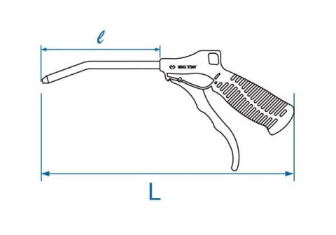 PISTOLET DO PRZEDMUCHIWANIA 1/4" 250mm PISTOLET DO PRZEDMUCHIWANIA 1/4" 250mm