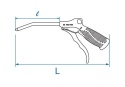 PISTOLET DO PRZEDMUCHIWANIA 1/4" 330mm