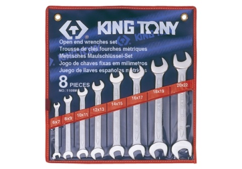 ZESTAW KLUCZY PŁASKICH 8cz. 6 - 22mm, ETUI ZESTAW KLUCZY PŁASKICH 8cz. 6 - 22mm, ETUI