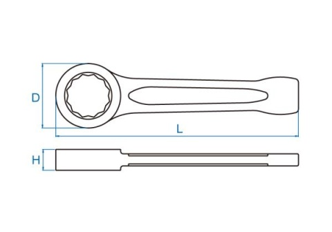 10B0-C0 - KLUCZ OCZKOWY 120mm DO POBIJANIA 10B0-C0 - KLUCZ OCZKOWY 120mm DO POBIJANIA