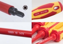 14740105 - WKRĘTAK IZOLOWANY Z KOŃCÓWKĄ KWADRATOWĄ RB1 x 125mm