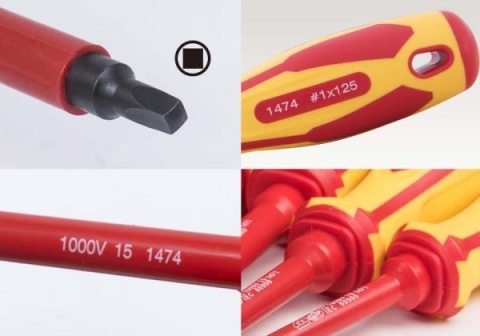 14740206 - WKRĘTAK IZOLOWANY Z KOŃCÓWKĄ KWADRATOWĄ RB2 x 150mm 14740206 - WKRĘTAK IZOLOWANY Z KOŃCÓWKĄ KWADRATOWĄ RB2 x 150mm