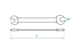 19001011 - KLUCZ PŁASKI 10 x 11mm
