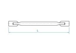 19102123 - KLUCZ NASADOWY PRZEGUBOWY 21 x 23mm
