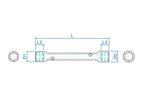 19A02123 - KLUCZ RUROWY 185mm, 21mm x 23mm 19A02123 - KLUCZ RUROWY 185mm, 21mm x 23mm