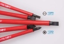 30605MR - ZESTAW WKRĘTAKÓW IZOLOWANYCH 5 cz. POZIDRIV PZ No.1 x 100, No.2 x 100, PŁASKIE 4 x 100, 5,5 x 125, 6,5 x 150