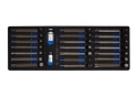 PROMOCJA - 9-1044CQV - ZESTAW BITÓW 10mm 44cz. HEX 4 - 12mm. TORX T20 - T60. SPLINE 5 - 12mm. WKŁAD Z PIANKI EVA DO WÓZKA