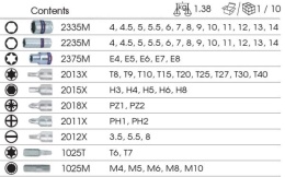 9-2565MRV - ZESTAW NASADEK 1/4