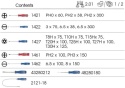 9-31920MRV -ZESTAW WKRĘTAKÓW 20 cz. KRZYŻAK + PŁASKIE, WKŁAD Z PIANKI EVA DO WÓZKA