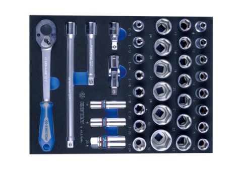 PROMOCJA - 9-4537MRV - ZESTAW NASADEK 1/2" 37cz. KRÓTKIE 6-kąt. 8 - 32mm Z AKCESORIAMI. WKŁAD Z PIANKI EVA DO WÓZKA PROMOCJA - 9-4537MRV - ZESTAW NASADEK 1/2" 37cz. KRÓTKIE 6-kąt. 8 - 32mm Z AKCESORIAMI. WKŁAD Z PIANKI EVA DO WÓZKA