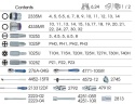 9-7560MRV01 - ZESTAW NASADEK 1/4" ORAZ 1/2" 60cz. KRÓTKIE 6-kąt. 4 - 32mm Z AKCESORIAMI, WKŁAD Z PIANKI EVA DO WÓZKA