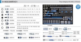 9-9003MRV01 - ZESTAW NASADEK 1/4