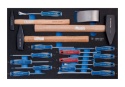 9-91217MRV - ZESTAW WKRĘTAKÓW KRZYŻAK + PŁASKIE + TORX ORAZ MŁOTKÓW, WKŁAD Z PIANKI, DO WÓZKA