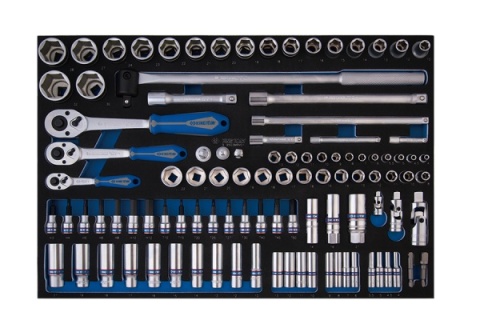 9-9503MRV01 - ZESTAW NASADEK 1/4"+3/8"+1/2" 103cz. 6-kąt. 4 - 32mm Z AKCESORIAMI, WKŁAD Z PIANKI, DO WÓZKA 9-9503MRV01 - ZESTAW NASADEK 1/4"+3/8"+1/2" 103cz. 6-kąt. 4 - 32mm Z AKCESORIAMI, WKŁAD Z PIANKI, DO WÓZKA
