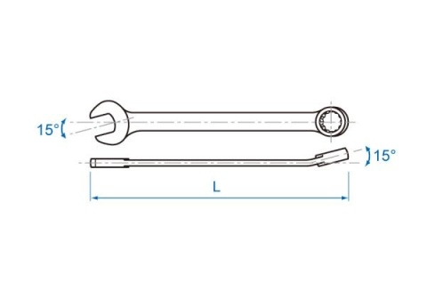 1060-06 - KLUCZ PŁASKO-OCZKOWY 6mm 1060-06 - KLUCZ PŁASKO-OCZKOWY 6mm
