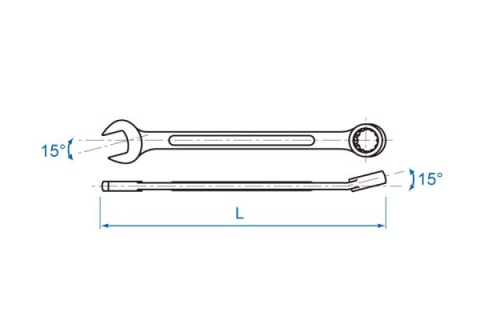 1071-80 - KLUCZ PŁASKO-OCZKOWY 80mm 1071-80 - KLUCZ PŁASKO-OCZKOWY 80mm
