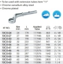 10C0-24 - KLUCZ OCZKOWO ODGIĘTY JEDNOSTRONNY 24mm