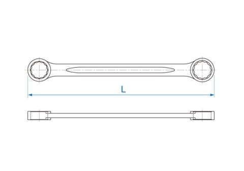 19C02022 - KLUCZ OCZKOWY PROSTY 20mm x 22mm 19C02022 - KLUCZ OCZKOWY PROSTY 20mm x 22mm