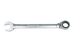 373A11M - KLUCZ PŁASKO-OCZKOWY Z GRZECHOTKĄ DWUKIERUNKOWĄ 72 ZĘBY Z BLOKADĄ OCZKA 165 x 11mm