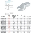 34501236S - GŁOWICA DO KLUCZA DYNAMOMETRYCZNEGO 14x18 mm Z KLUCZEM PŁASKIM 1-1/8" (max 537 Nm)