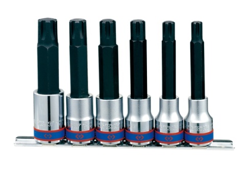 4116PR - ZESTAW NASADEK Z KOŃCÓWKĄ RIBE 1/2" 6cz. DŁUGIE M9 - M16, SZYNA 4116PR - ZESTAW NASADEK Z KOŃCÓWKĄ RIBE 1/2" 6cz. DŁUGIE M9 - M16, SZYNA