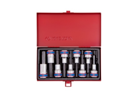 PROMOCJA - 4120PR - ZESTAW NASADEK Z KOŃCÓWKĄ HEX 1/2" 9 cz. DŁUGIE 4 - 17mm KASETA PROMOCJA - 4120PR - ZESTAW NASADEK Z KOŃCÓWKĄ HEX 1/2" 9 cz. DŁUGIE 4 - 17mm KASETA