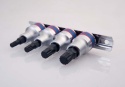 4126PR - ZESTAW NASADEK Z KOŃCÓWKĄ SPLINE 1/2" 4cz. KRÓTKIE M6 - M12, SZYNA