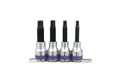 4136PR - ZESTAW NASADEK Z KOŃCÓWKĄ SPLINE 1/2" 4cz. DŁUGIE M6 - M12, SZYNA 4136PR - ZESTAW NASADEK Z KOŃCÓWKĄ SPLINE 1/2" 4cz. DŁUGIE M6 - M12, SZYNA