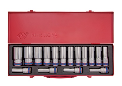 4216MR - ZESTAW NASADEK 1/2" 16cz. DŁUGIE 10 - 32mm 12-kąt. KASETA 4216MR - ZESTAW NASADEK 1/2" 16cz. DŁUGIE 10 - 32mm 12-kąt. KASETA