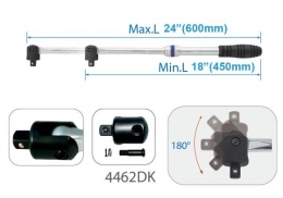 4461-24G - POKRĘTŁO TELESKOPOWE ŁAMANE 1/2