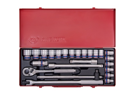 4526MR - ZESTAW NASADEK 1/2", 24cz. KRÓTKIE 6-kąt. 10 - 32mm Z GRZECHOTKĄ I AKCESORIAMI, KASETA 4526MR - ZESTAW NASADEK 1/2", 24cz. KRÓTKIE 6-kąt. 10 - 32mm Z GRZECHOTKĄ I AKCESORIAMI, KASETA