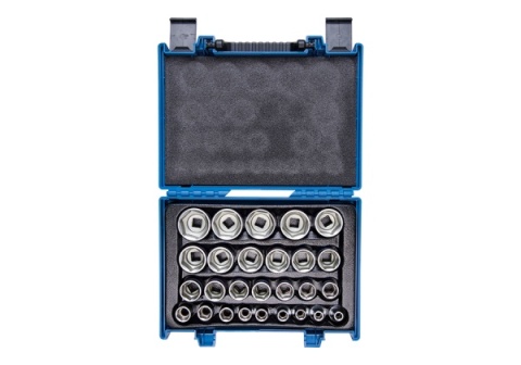 4557MR - ZESTAW NASADEK 1/2", 27cz. KRÓTKIE 6-kąt. 8 - 36mm, WALIZKA 4557MR - ZESTAW NASADEK 1/2", 27cz. KRÓTKIE 6-kąt. 8 - 36mm, WALIZKA