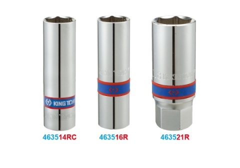 463516R - NASADKA DO ŚWIEC 1/2" 16mm x 65mm 6-kąt. WKŁADKA GUMOWA
