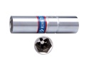 467516 - NASADKA DO ŚWIEC 1/2" 16mm x 70mm 6-kąt. WKŁADKA Z METALOWYM KLIPSEM