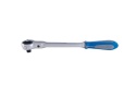 PROMOCJA - 4752-12G - GRZECHOTKA 1/2" Z RUCHOMĄ GŁOWICĄ 72 ZĘBY, Z PRZYCISKIEM, 300mm, UCHWYT GUMOWY