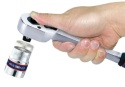 4762-10G - GRZECHOTKA Z PRZYCISKIEM 1/2" 32 ZĘBY 250mm UCHWYT GUMOWY