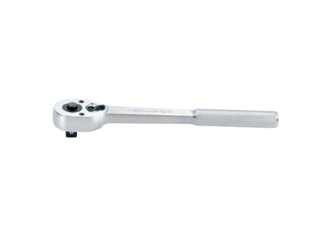 PROMOCJA - 4771-10FR - GRZECHOTKA Z PRZYCISKIEM 1/2" 32 ZĘBY 250mm UCHWYT MOLETOWANY PROMOCJA - 4771-10FR - GRZECHOTKA Z PRZYCISKIEM 1/2" 32 ZĘBY 250mm UCHWYT MOLETOWANY