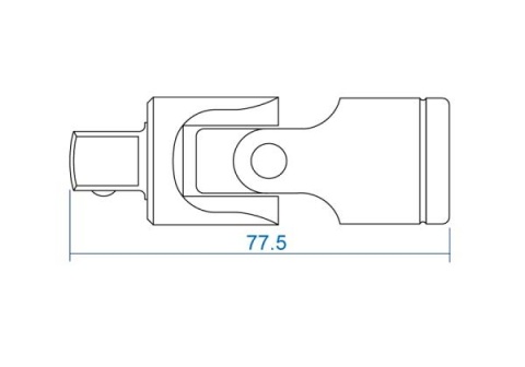 4791R - PRZEGUB KARDANA 1/2" Cr-V