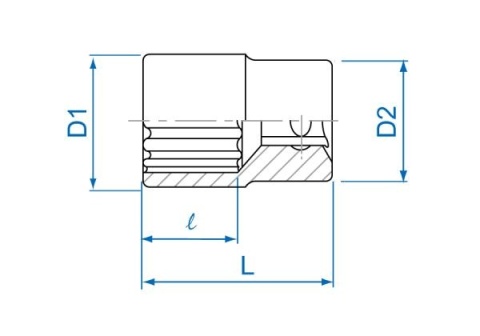 233005S - NASADKA KRÓTKA 1/4" 5/32" x 24mm, 12-kąt. Cr-V 233005S - NASADKA KRÓTKA 1/4" 5/32" x 24mm, 12-kąt. Cr-V